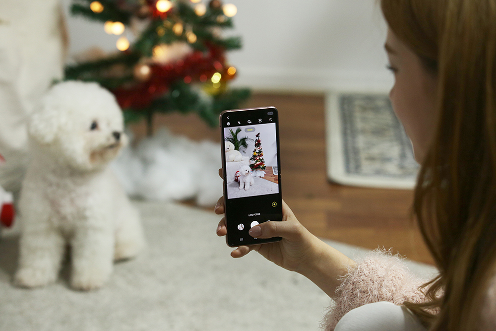 Galaxy Z Flip 5G camera Live Focus