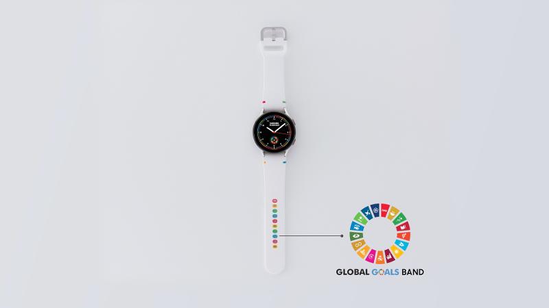 Galaxy Watch5 Watch5 Pro Global Goals Band White Mobile