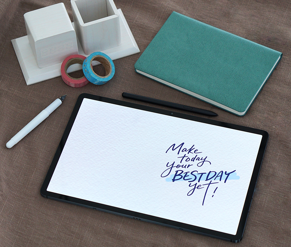 Master Calligraphy with the Galaxy Tab S7+ calligraphy