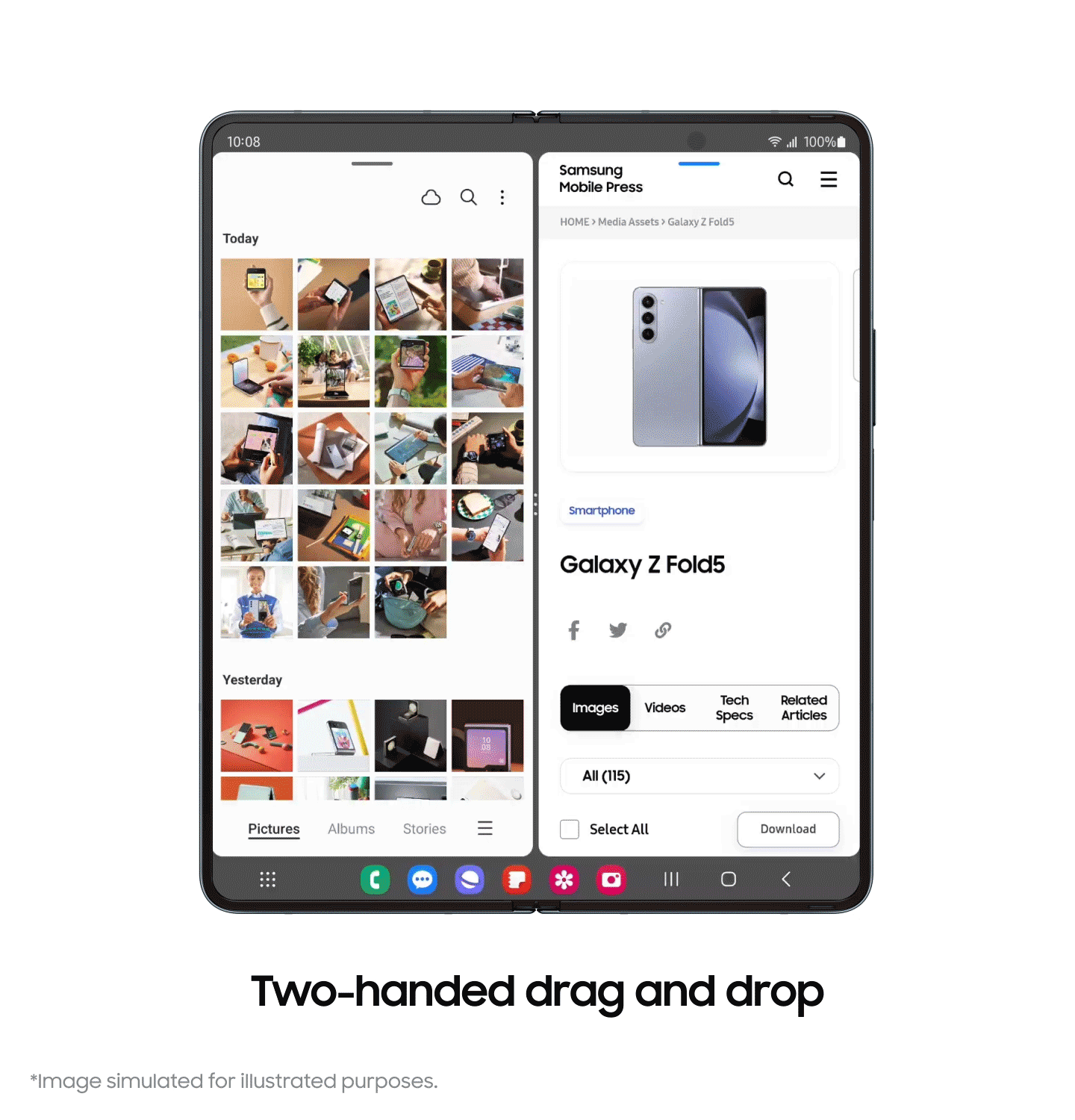 Image to show Samsung brings the latest Galaxy Z Fold5, Z Flip5, Tab S9 series and Watch6 series experiences to previous devices