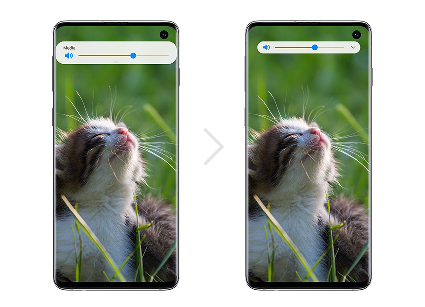 Galaxy S10 One UI_Volume Bar