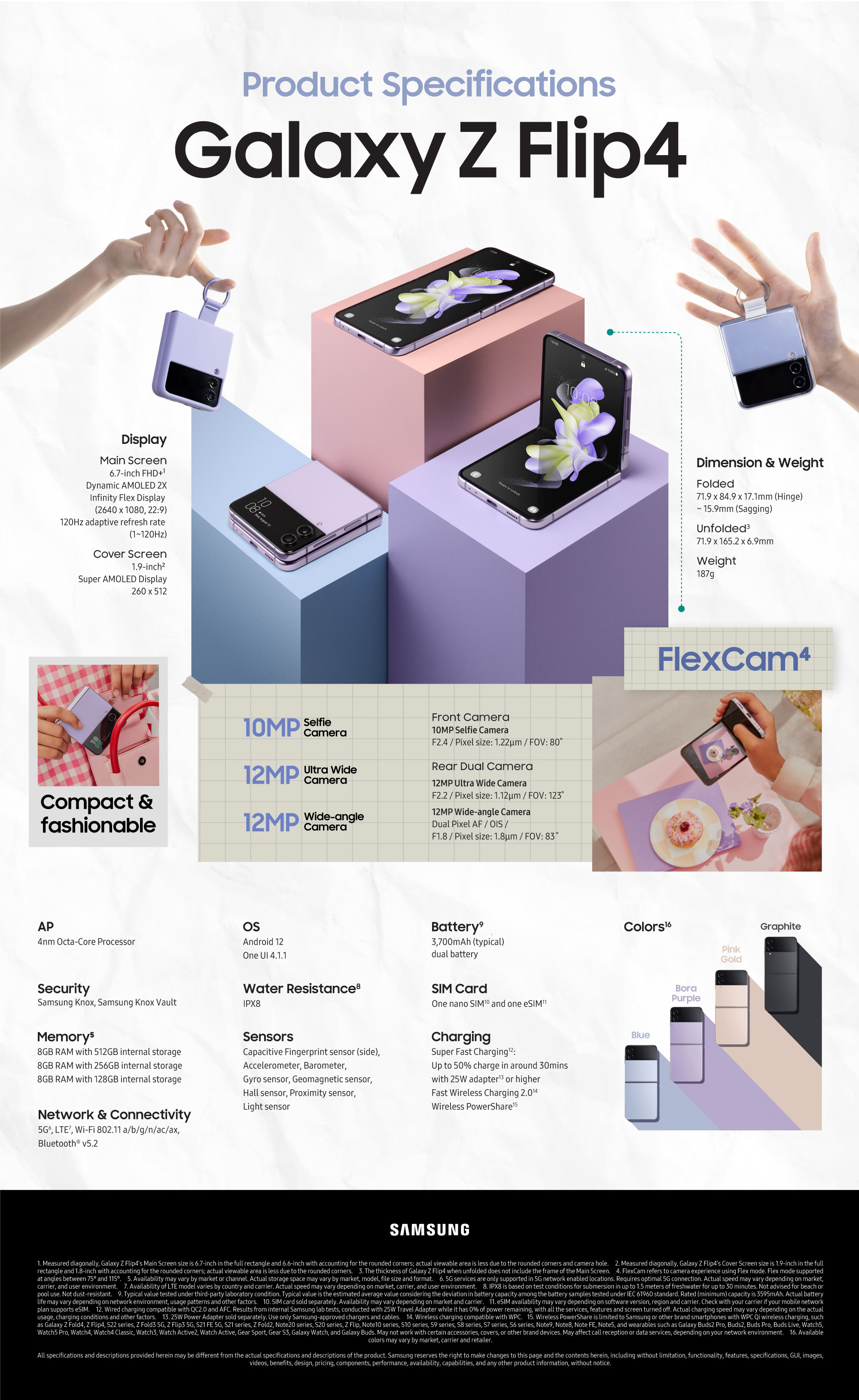 Infographic] Galaxy Z Flip4: The Ultimate Tool for Self-Expression