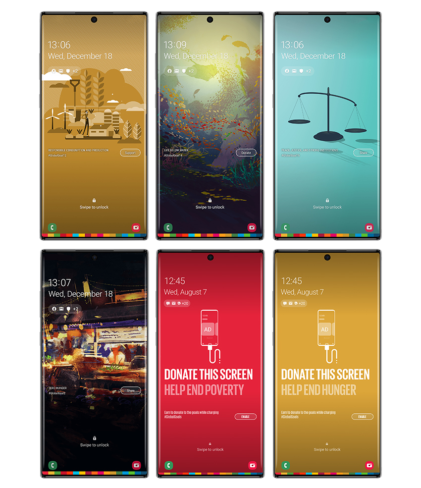 Samsung Global Goals App new update_New wallpapers