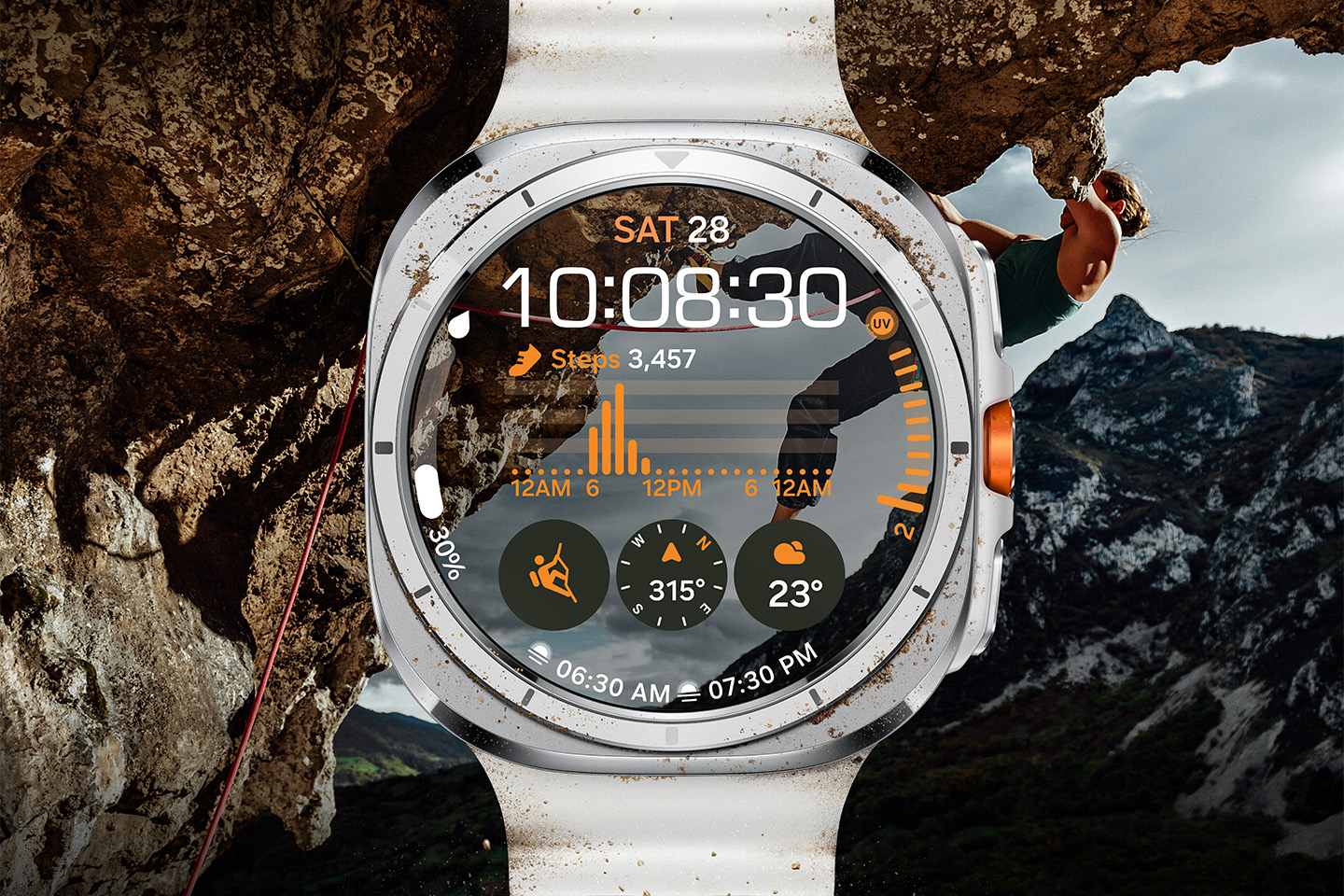 Press release images of expanded wearables portfolio including Galaxy Ring, Galaxy Watch Ultra, Galaxy Watch7
