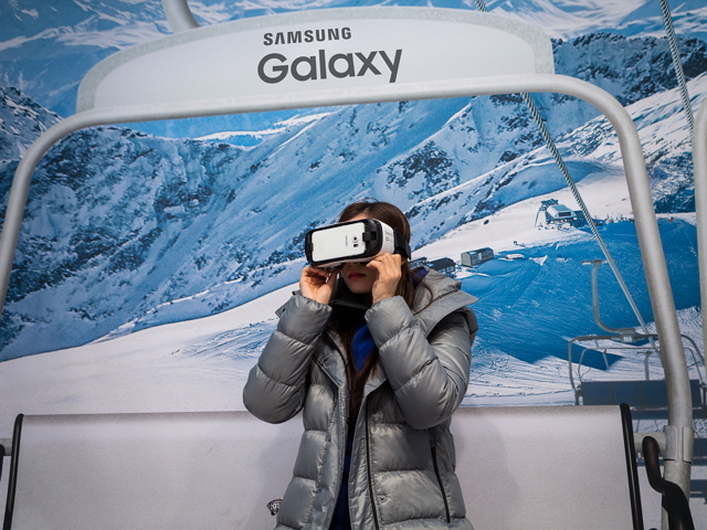 Yuna Kim visits the Samsung Galaxy Studio in Lillehammer