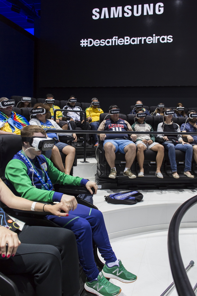 Irish gymnast Keiran Behan Visits the Samsung Galaxy Studio in Olympic Park to Meet with Fans and Test out the Latest Samsung Technology