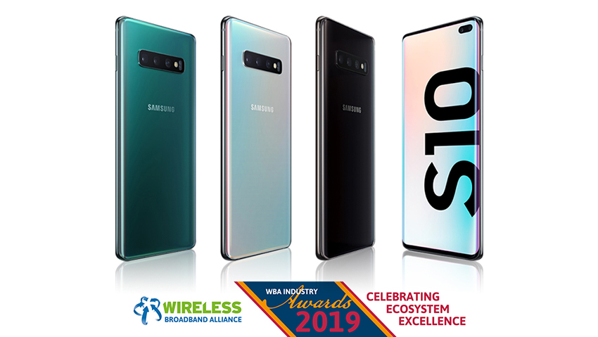 Galaxy S10 WBA Industry Awards