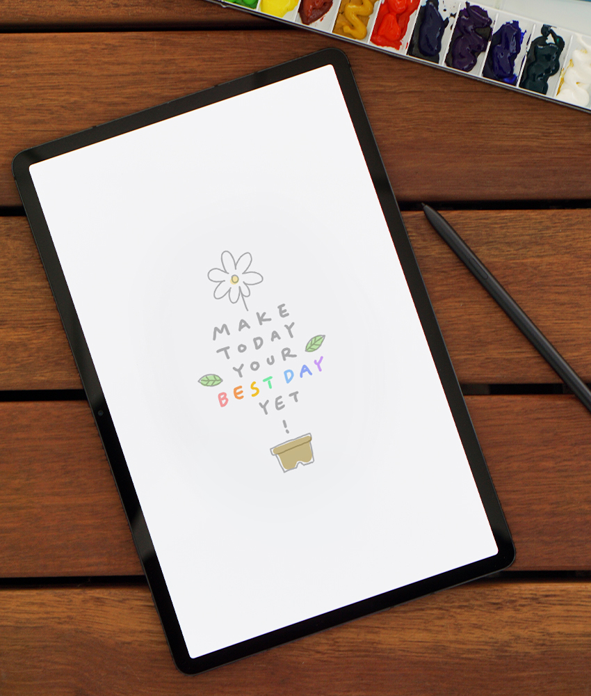 Master Calligraphy with the Galaxy Tab S7+ wallpaper 2 lifestyle image