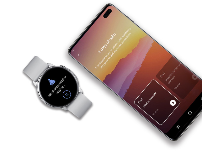 Samsung Health, Calm, Meditation, Mindfulness, Wellness