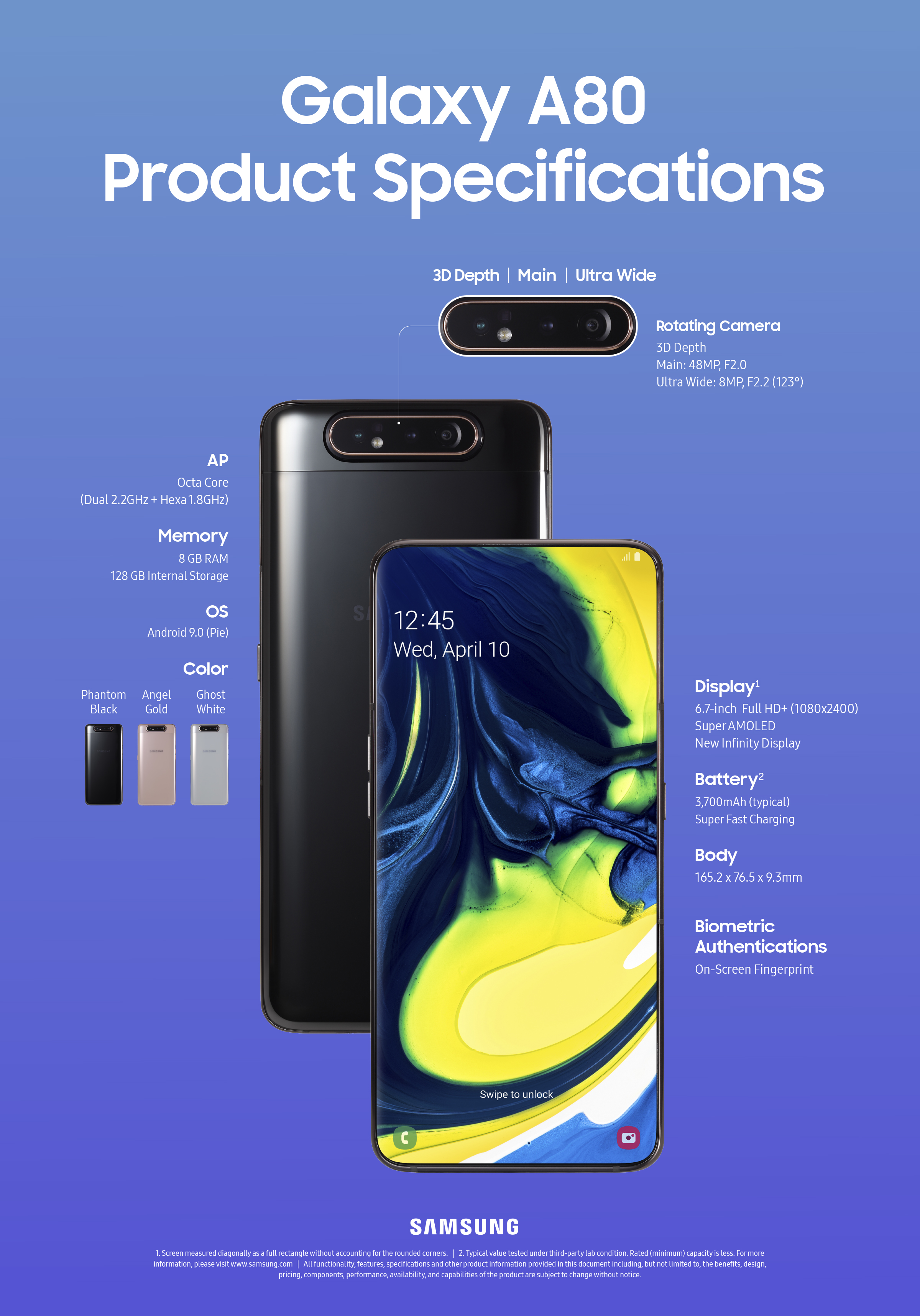 Galaxy A80 spec new