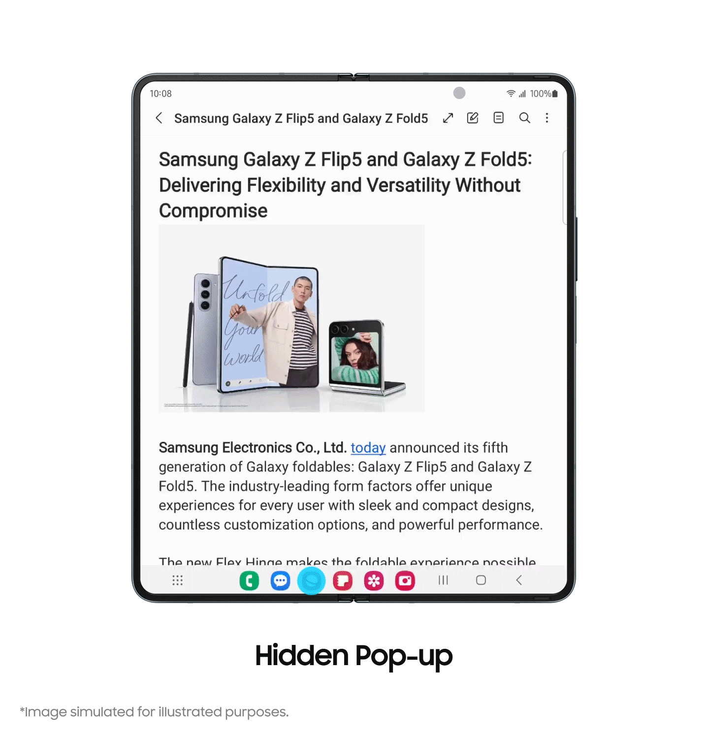 Image to show Samsung brings the latest Galaxy Z Fold5, Z Flip5, Tab S9 series and Watch6 series experiences to previous devices