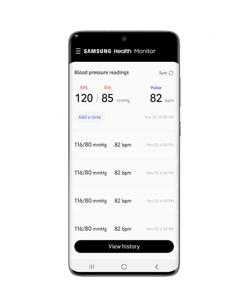 Samsung blood best sale pressure app usa