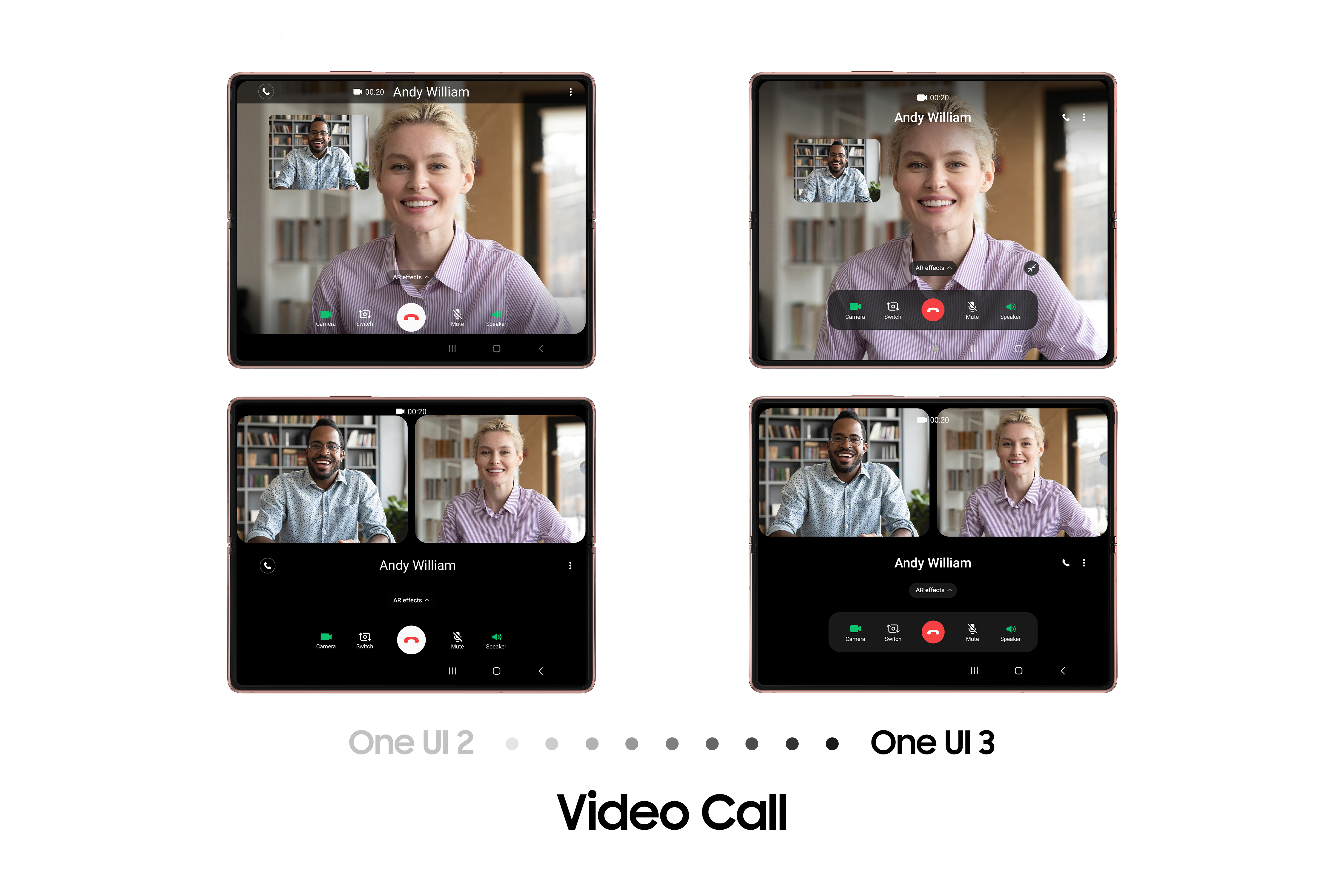 One UI 3 Brings Seamless Continuity and Intuitive Interactions to the Galaxy Z Fold2: Video Call